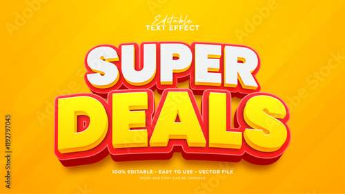 Super deals text effect, editable advertising text style effect