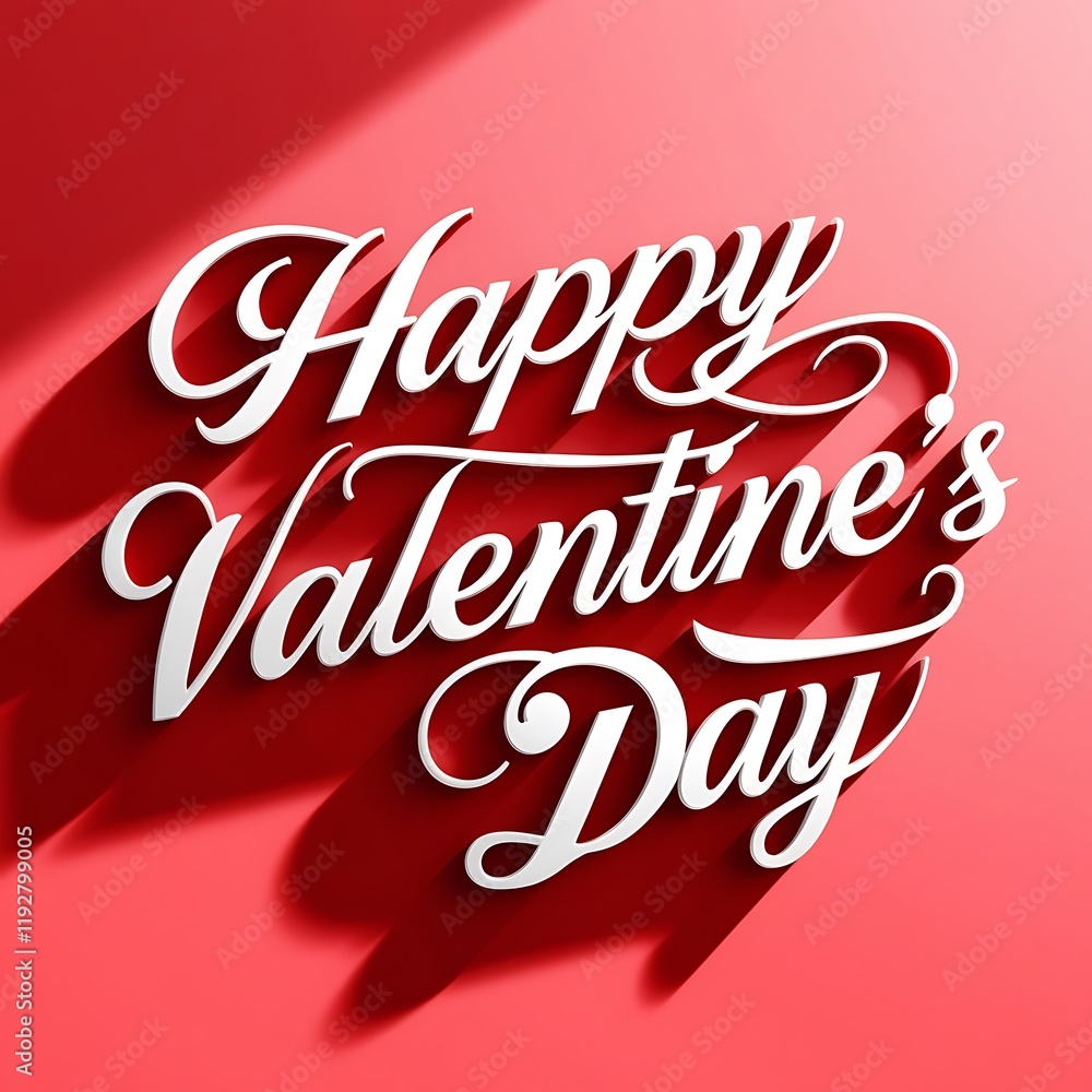 Happy Valentine's Day Typography Happy Valentine's Day Typography
