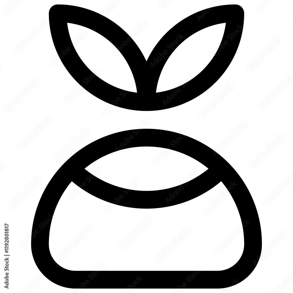 Mozzarella. Editable stroke vector icon. Mozzarella. Editable stroke vector icon.