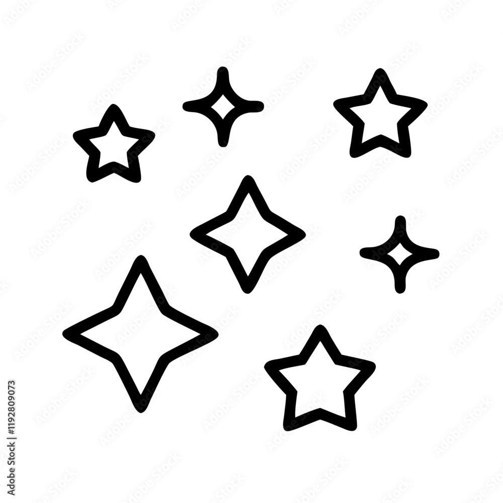 starry night sky icon, starry night sky line art - simple line art of starry night sky, perfect for starry night sky logos and icons and themed design starry night sky icon, starry night sky line art - simple line art of starry night sky, perfect for starry night sky logos and icons and themed design