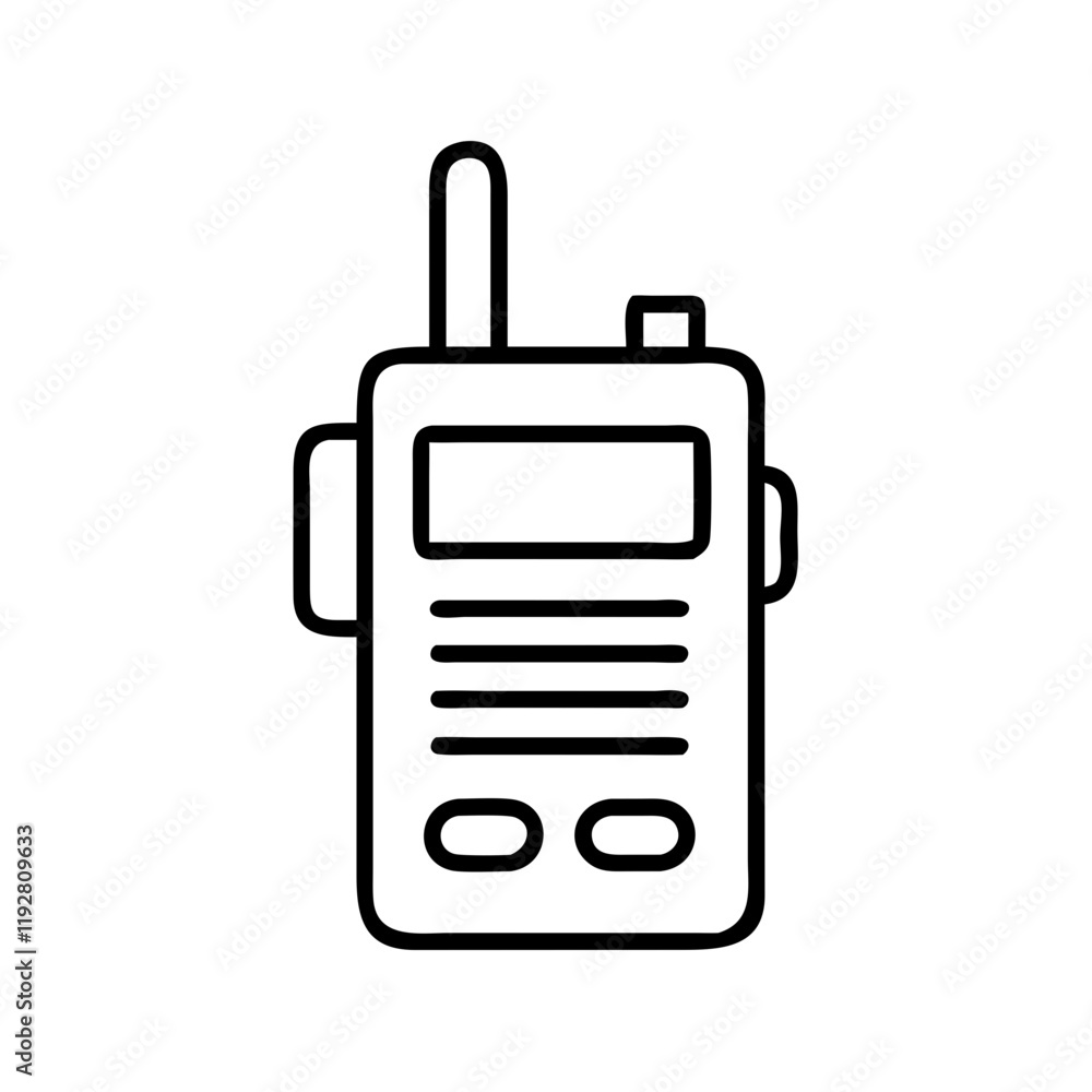 walkie talkie icon, walkie talkie line art - simple line art of walkie talkie, perfect for walkie talkie logos and icons and themed design walkie talkie icon, walkie talkie line art - simple line art of walkie talkie, perfect for walkie talkie logos and icons and themed design