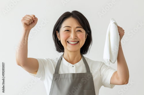 掃除のイメージ / 家政婦・家事代行・掃除代行の女性 photo