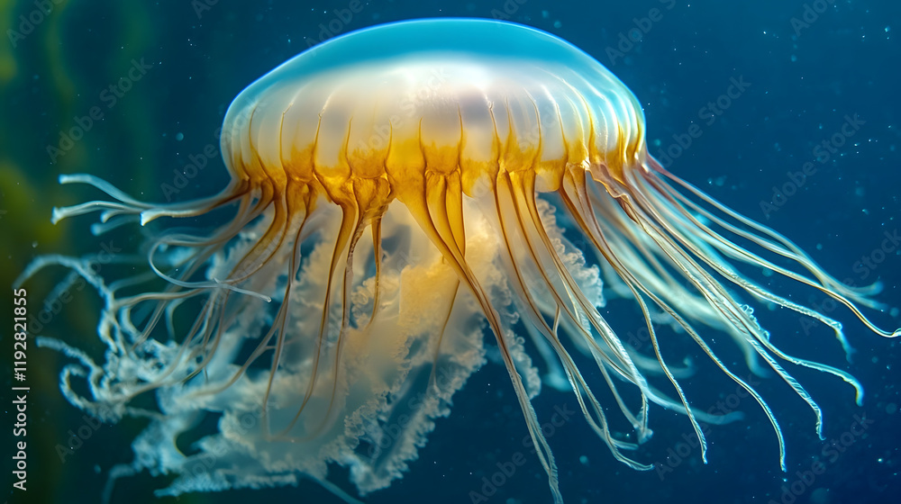 jellyfish in the sea jellyfish in the sea