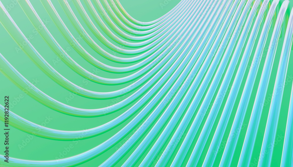 custom made wallpaper toronto digitalCurved light lines on a smooth green gradient background