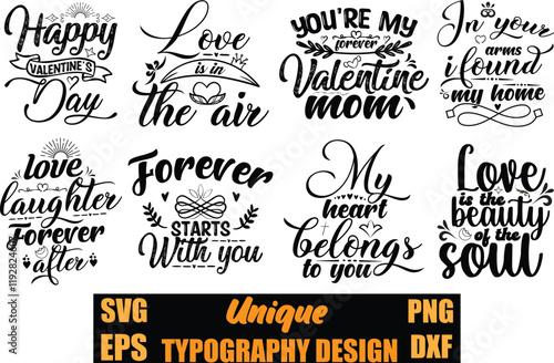 Valentine's day svg bundle. Valentine's day unique t-shirt design