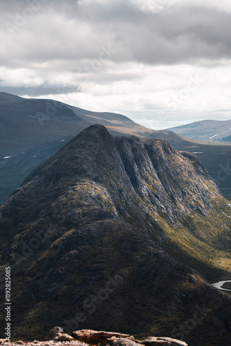 Scenic Mountain View of Norway Ideal for Hiking and Camping photo