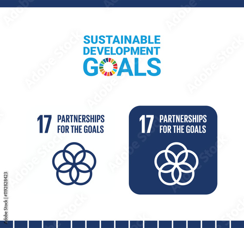 Sustainable Development Goal 17 - Partnerships for the Goals Icon | SDG 17