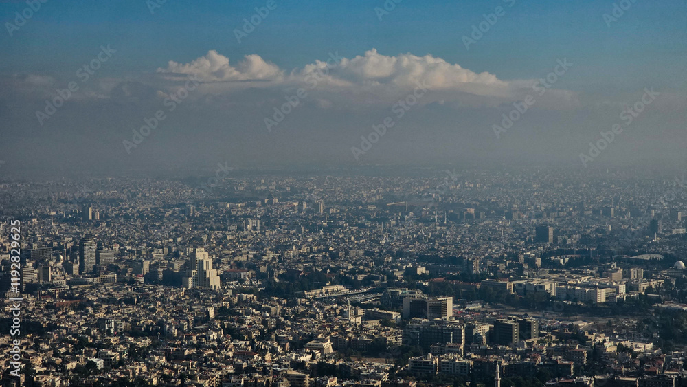 A picture of Damascus from the top of Mount Qasioun A picture of Damascus from the top of Mount Qasioun