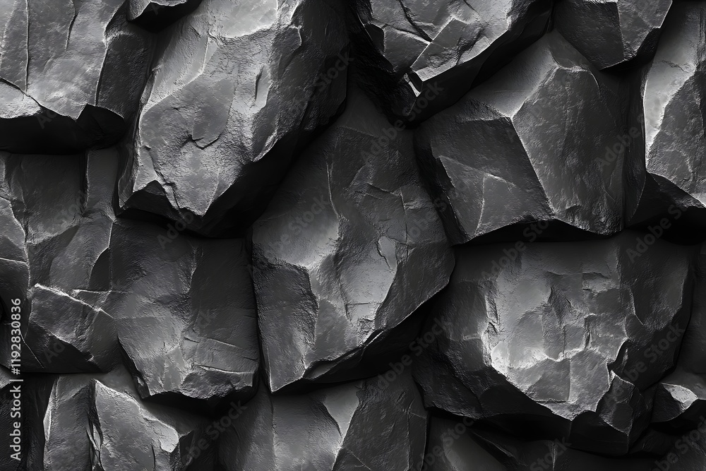 Dark Rock Texture: Seamless 3D Stone Wall Dark Rock Texture: Seamless 3D Stone Wall