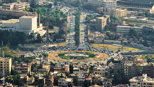 A picture of the Umayyad Square in Damascus, Syria