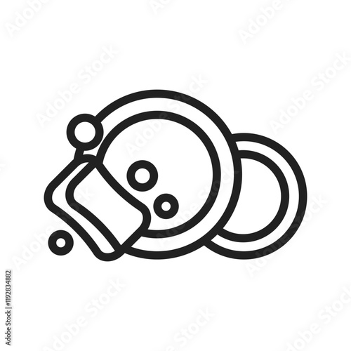 Dish Washing icon vector image. Suitable for mobile apps, web apps and print media.