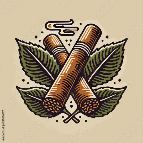 illustration of a cigar