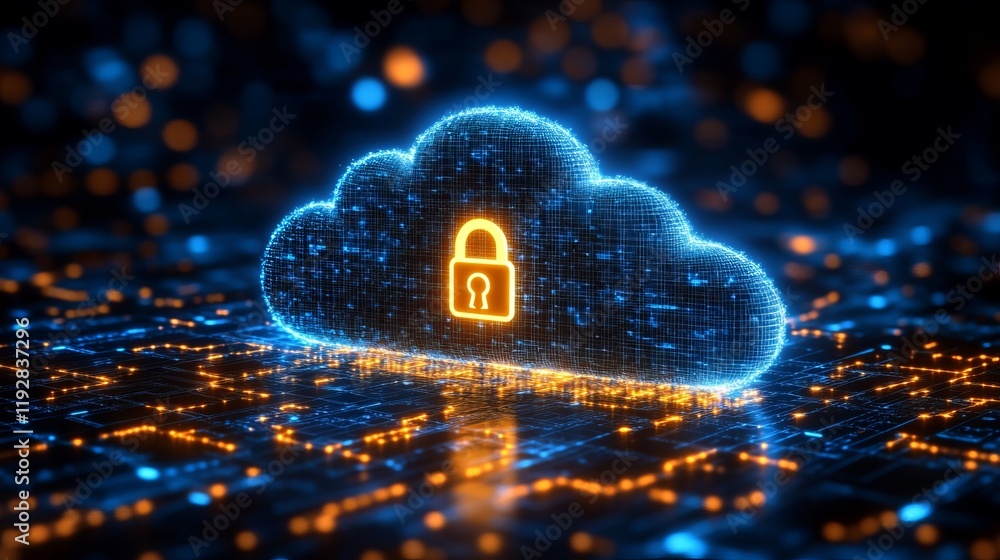 Secure Cloud Computing: Digital Data Protection blue orange privacy Secure Cloud Computing: Digital Data Protection blue orange privacy