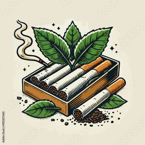 illustration of a cigarette