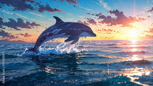 Anime dolphin photo