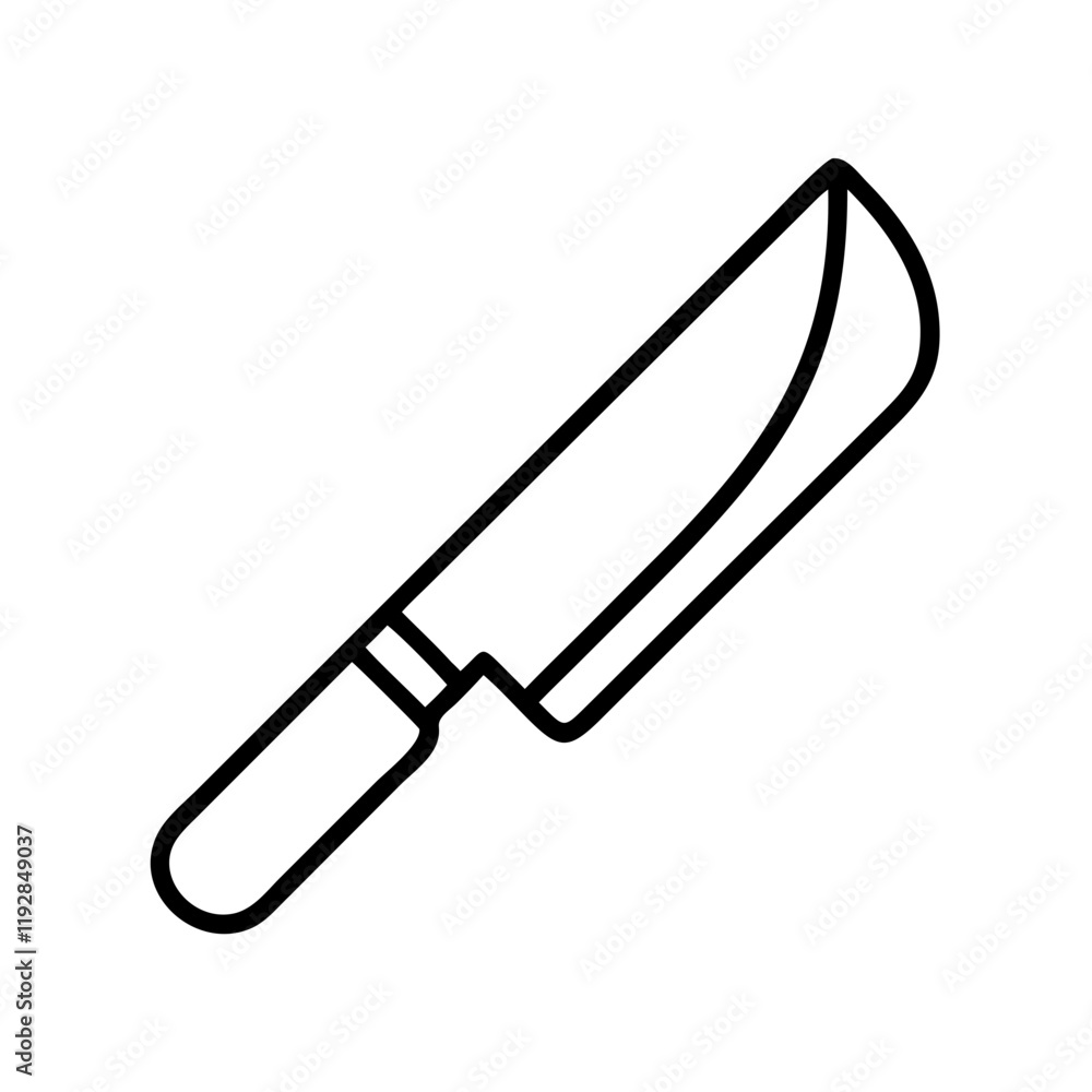 chef s knife icon, chef s knife line art - simple line art of chef s knife, perfect for chef s knife logos and icons and themed design chef s knife icon, chef s knife line art - simple line art of chef s knife, perfect for chef s knife logos and icons and themed design