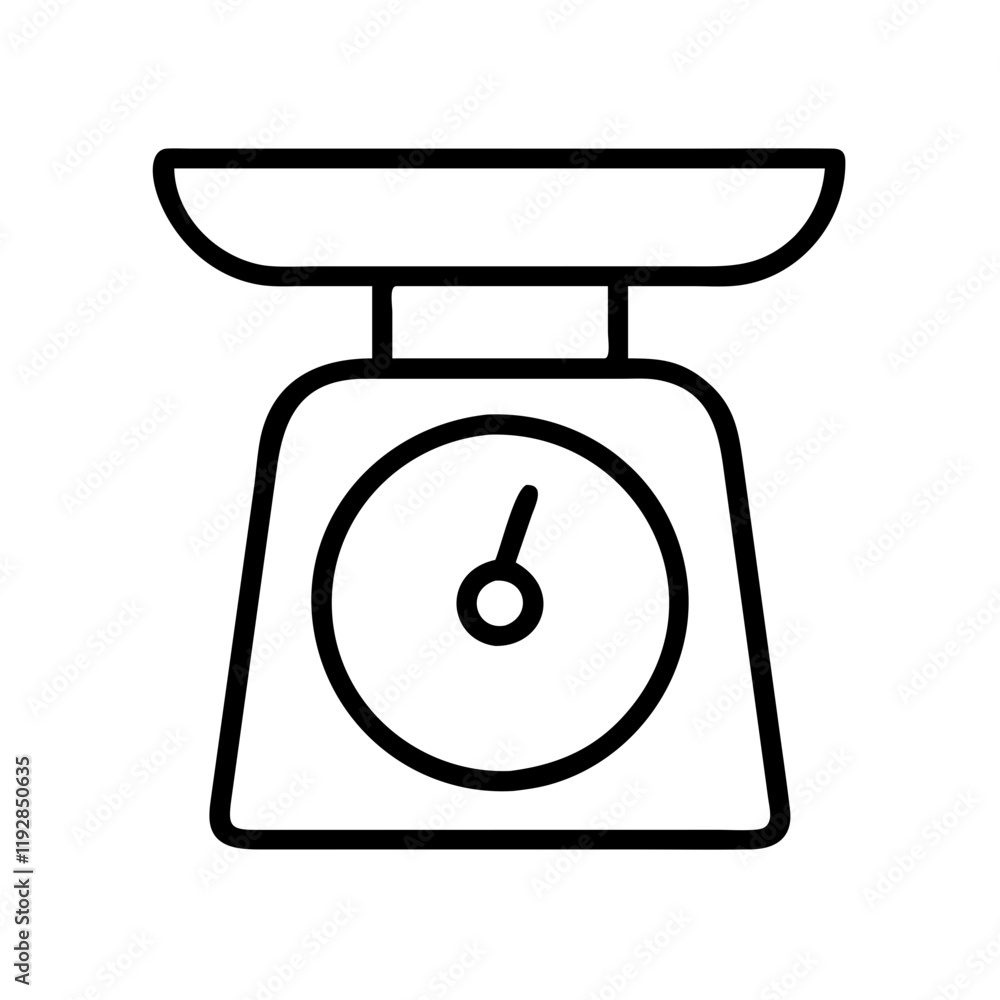 kitchen scale icon, kitchen scale line art - simple line art of kitchen scale, perfect for kitchen scale logos and icons and themed design kitchen scale icon, kitchen scale line art - simple line art of kitchen scale, perfect for kitchen scale logos and icons and themed design