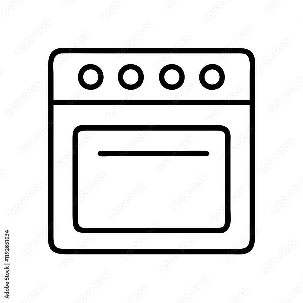 oven icon, oven line art - simple line art of oven, perfect for oven logos and icons and themed design oven icon, oven line art - simple line art of oven, perfect for oven logos and icons and themed design