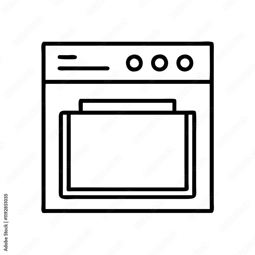 oven icon, oven line art - simple line art of oven, perfect for oven logos and icons and themed design oven icon, oven line art - simple line art of oven, perfect for oven logos and icons and themed design