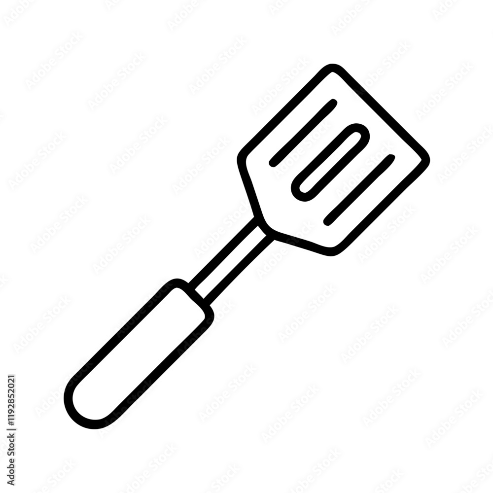 spatula icon, spatula line art - simple line art of spatula, perfect for spatula logos and icons and themed design spatula icon, spatula line art - simple line art of spatula, perfect for spatula logos and icons and themed design