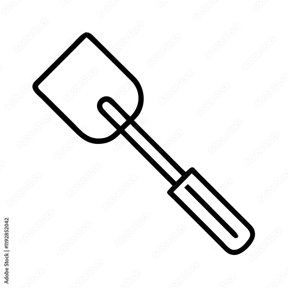 spatula icon, spatula line art - simple line art of spatula, perfect for spatula logos and icons and themed design spatula icon, spatula line art - simple line art of spatula, perfect for spatula logos and icons and themed design