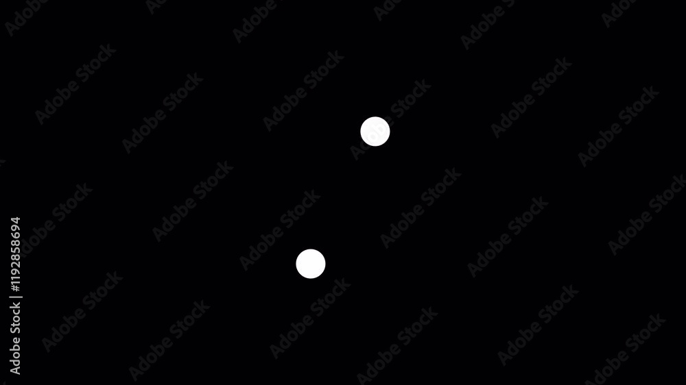 2 dots jump alternately animated loading motion graphic alpha channel loop video design 2 dots jump alternately animated loading motion graphic alpha channel loop video design