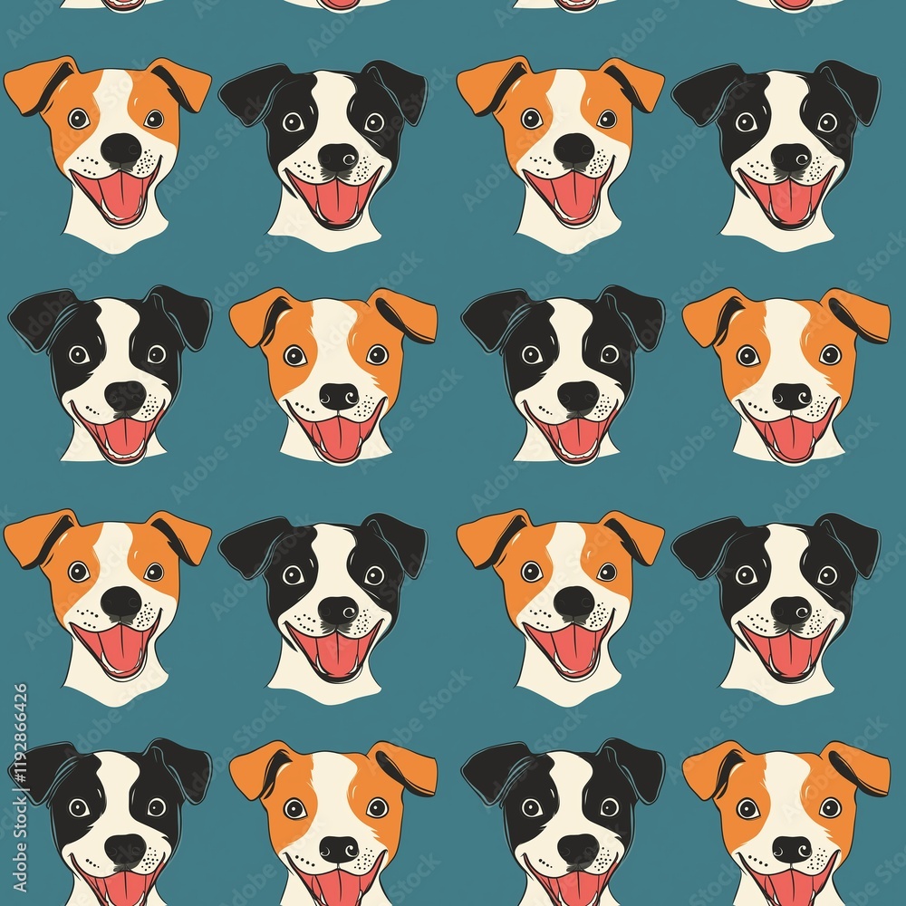 dog graphic seamless pattern dog graphic seamless pattern