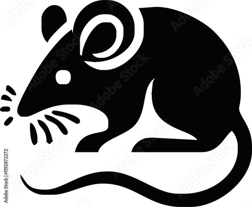 Silhouette of a rat - Mouse silhouette 