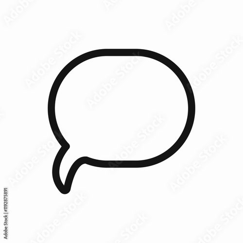chat message bubble icon vector sign