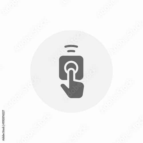 door ring bell icon sign vector