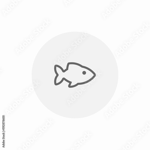 sea fish icon sign vector