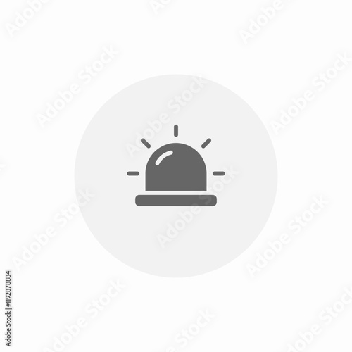 siren alarm icon sign vector