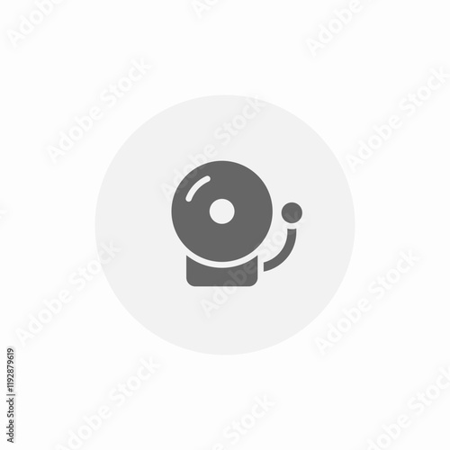 wall ring bell icon sign vector