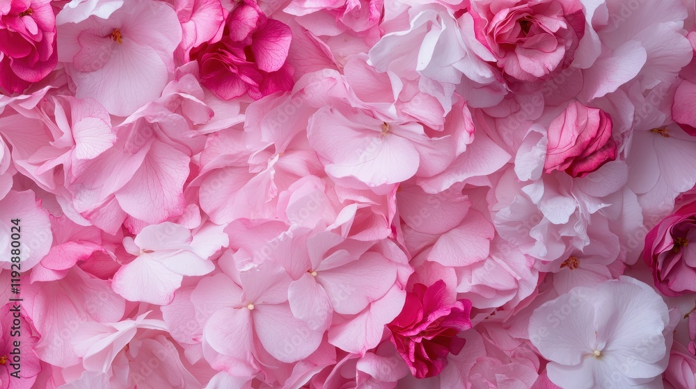 Romantic Pink Blossoms Background with Delicate Petals in Spring Colors Romantic Pink Blossoms Background with Delicate Petals in Spring Colors