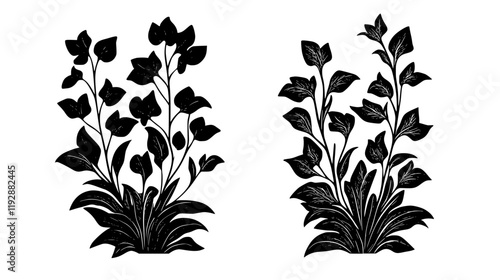 Sorrel tiled design, Sorrel repeating background illustration