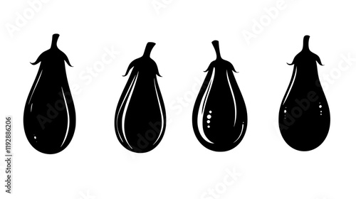 Eggplant Parmesan tiled design, Eggplant Parmesan repeating background illustration