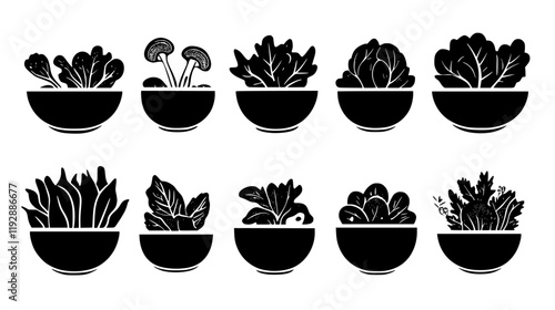 Garden Salad tiled design, Garden Salad repeating background illustration