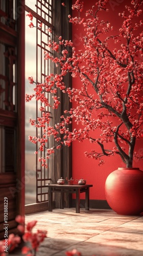 chinese new year red background, happy new year chinese