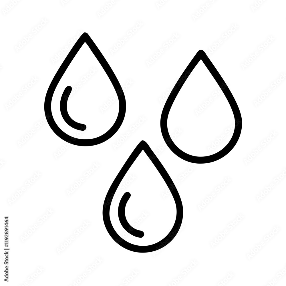 water droplets icon, water droplets line art - simple line art of water droplets, perfect for water droplets logos and icons and themed design water droplets icon, water droplets line art - simple line art of water droplets, perfect for water droplets logos and icons and themed design