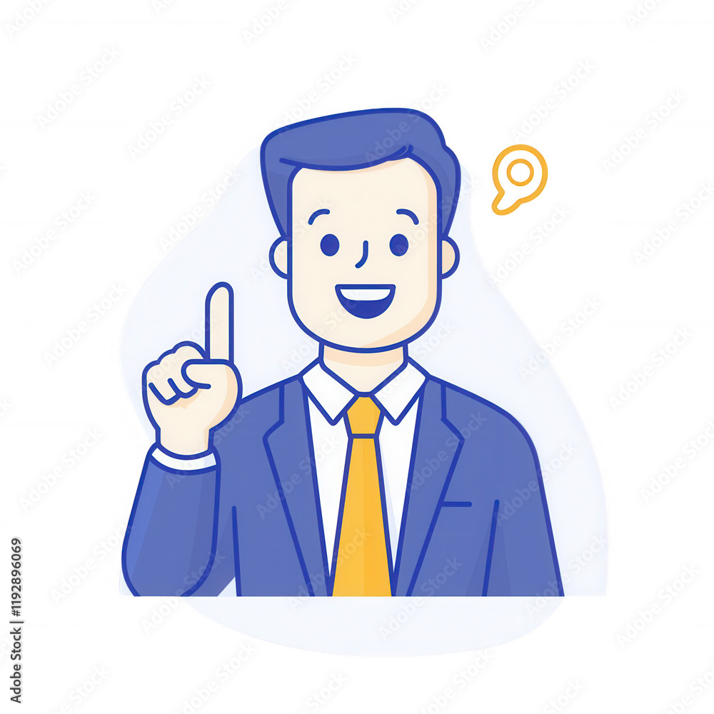 A professional businessman with a confident pose and an idea lightbulb above., isolated on a transparent background. A professional businessman with a confident pose and an idea lightbulb above., isolated on a transparent background.