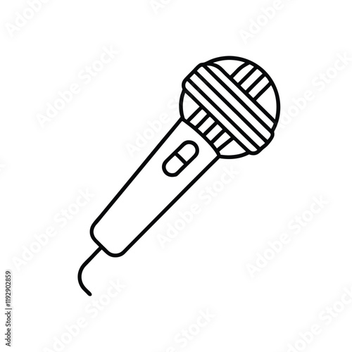 microphone isolated on white