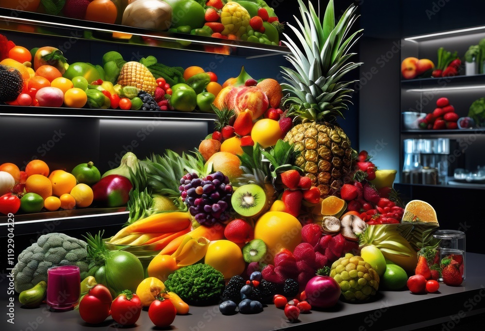 colorful lab presentation food arrangement featuring diverse ingredients attention detail visual appeal, appetizing, attractive, ambiance, art colorful lab presentation food arrangement featuring diverse ingredients attention detail visual appeal, appetizing, attractive, ambiance, art