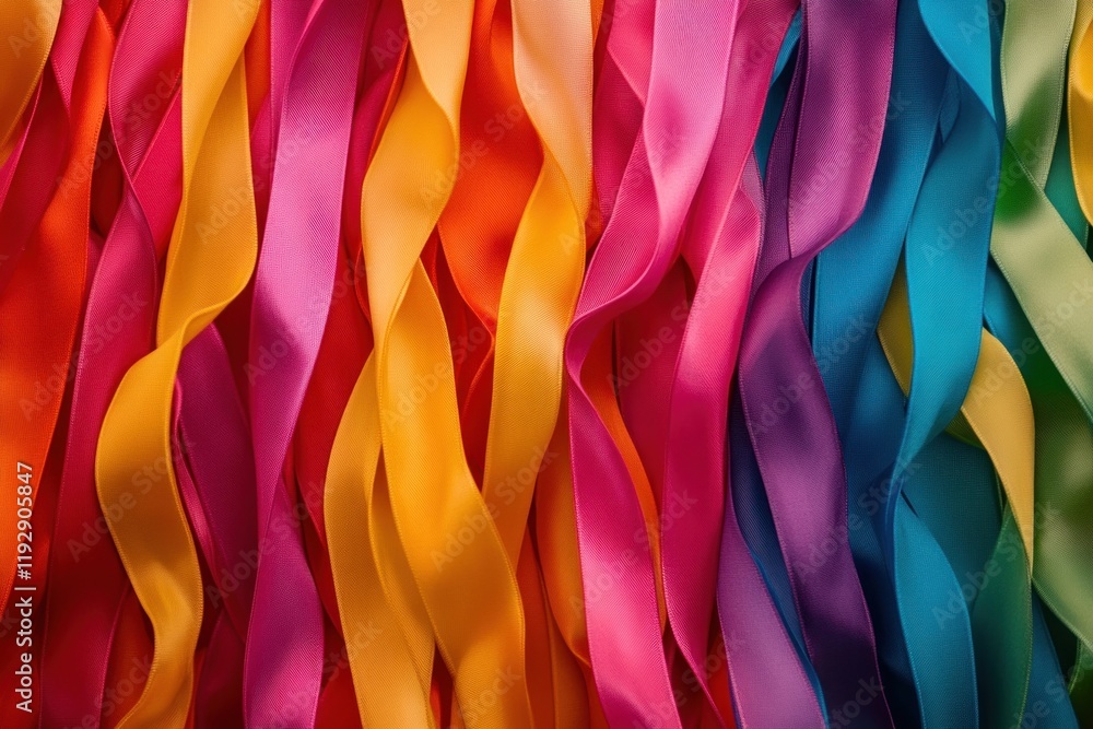 custom made wallpaper toronto digitalA colorful display of ribbons, each one being stretched out and arranged in an artistic pattern