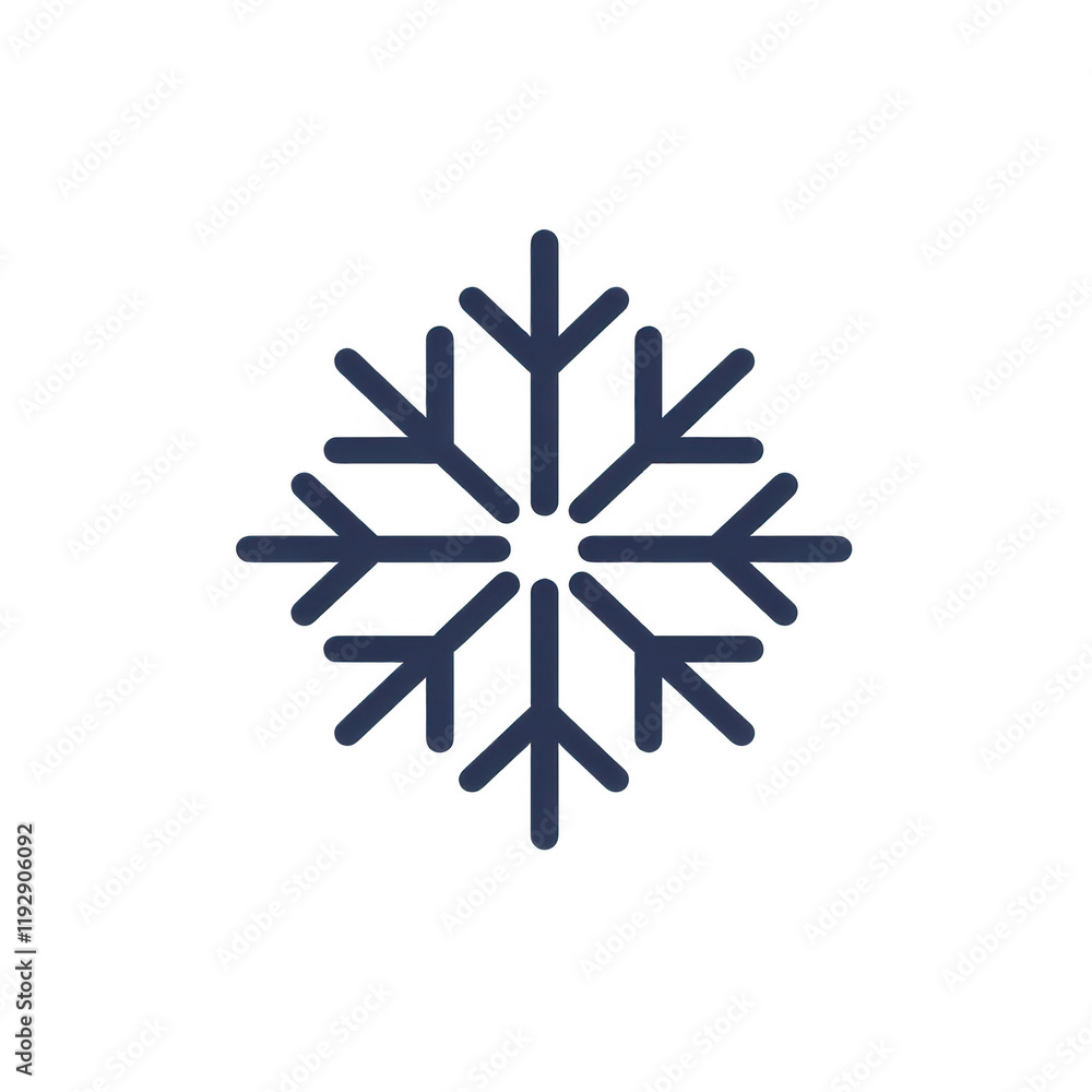 Stylized snowflake design, ideal for winter-themed projects and seasonal decorations., isolated on a transparent background. Stylized snowflake design, ideal for winter-themed projects and seasonal decorations., isolated on a transparent background.