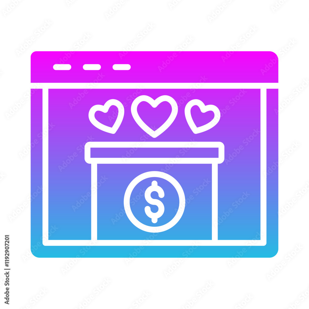 Online Donation Icon Online Donation Icon