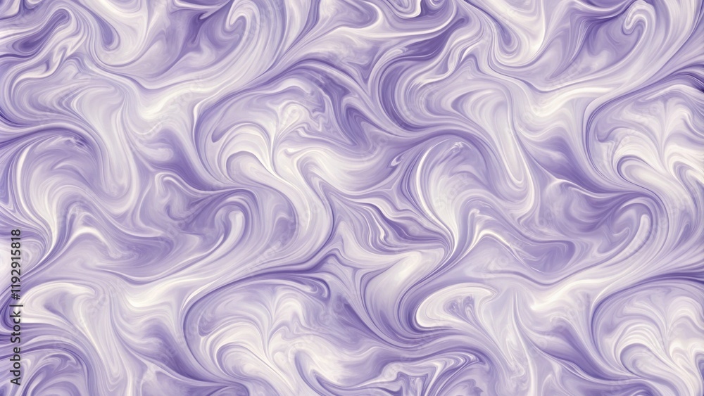 Fototapeta premium Abstract Swirling Lavender and White Marble Texture Background