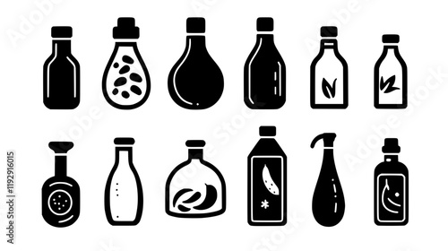 Collection of Chili oil digital art, Chili oil vector graphic, repetitive pattern