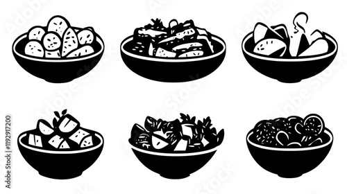 Collection of Fattoush digital art, Fattoush vector graphic, repetitive pattern