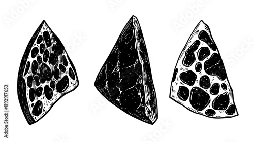 Collection of Gorgonzola vector icons, Gorgonzola vector art pattern