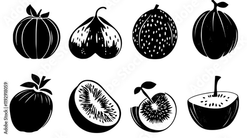 Collection of Honeydew digital art, Honeydew vector graphic, repetitive pattern
